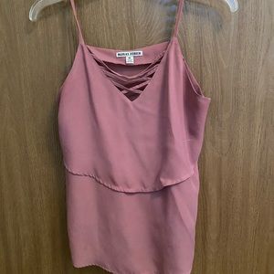 Blush tank top